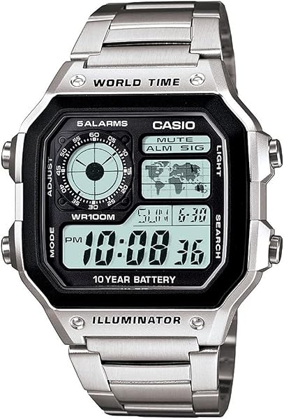 Casio Youth-Digital Black Dial Men's Watch-AE-1200WHD-1AVDF (D099)