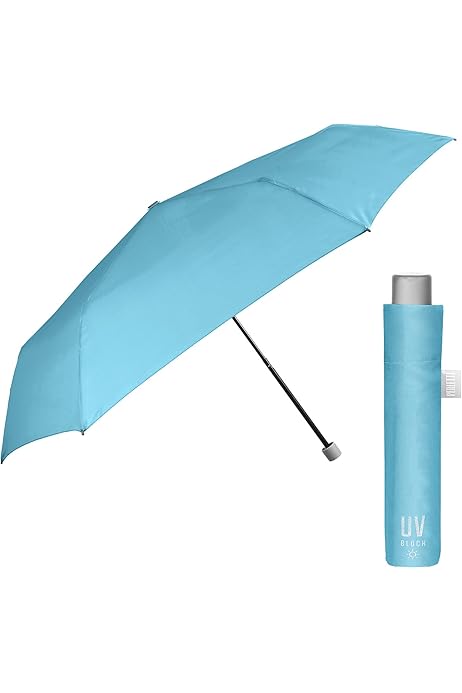 Ombrello Pieghevole Ultra Compatto - Anti UV, Antivento, Leggero, Per Donne E Uomini, Da Viaggio - Foto 6