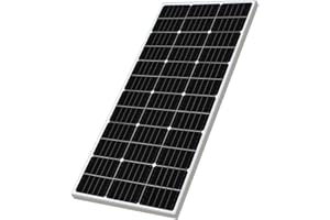 XINPUGUANG 100w 18v Panneau Solaire 100 Watt Module Photovoltaïque cellules solaires monocristallines pour balcons, solariums, jardins, voitures, autocaravane, hangar (watts, 100)