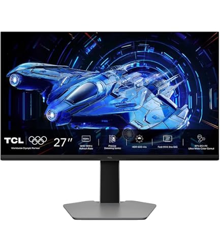 TCL 27R83U 4K UHD QD Mini-LED Gaming Monitor 27 inch 160Hz, 1ms