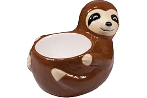 Crockery Critters Portauovo - Orso pigro di Deluxebase. Carino portauova in ceramica a forma di animale per bambini e adulti