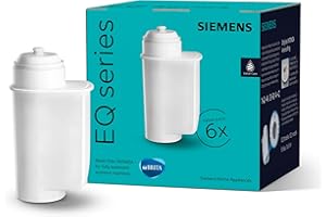 ‎SIEMENS Siemens TZ70063A Brita Intenza Wasserfilter, reduziert Kalkgehalt im Wasser, für EQ.Serie und Einbauvollautomaten, 6 Stück, weiß