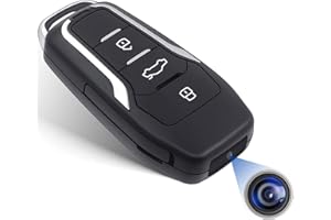 CAMDDEGG 1080P spy camera, 64GB mini hidden camera car key camera with motion detection, small portable camera (QD004UK)