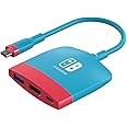 Hagibis Switch Dock for Nintendo Switch OLED, Portable TV Dock Charging Docking Station with HDMI and USB 3.0 Port Replacement Base Dock Set Type C to HDMI TV Adapter for MacBook Pro Air (Red Blue)