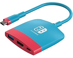 Switch Dock for Nintendo Switch, Hagibis Portable TV Dock Charging Docking Station with HDMI and USB 3.0 Port Replacement Bas