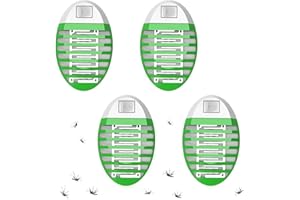 AILEDA Lampada Antizanzare Elettrica, Zanzariera Elettrica con Luce,One-Plug in Mosquito Killer, per Casa Giardino Interno Esterno Cucina Soggiorno, Insetti Zanzare, Mosca, Falene (4 PCS)