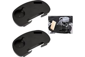 Ledeak 2 Piezas Bandeja de Silla con Ranuras para Dispositivo Teléfono Móvil y Tazas, Portavasos Lado Fijo de Silla, Fácil de Enganchar para Tumbonas Sillas de Camping Pesca Jardín