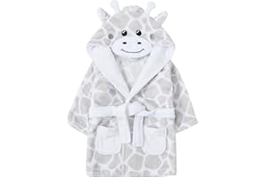 METZUYAN LTD Metzuyan Baby Girls & Boys Plush Fleece Animal Dressing Gown 0-24 Months