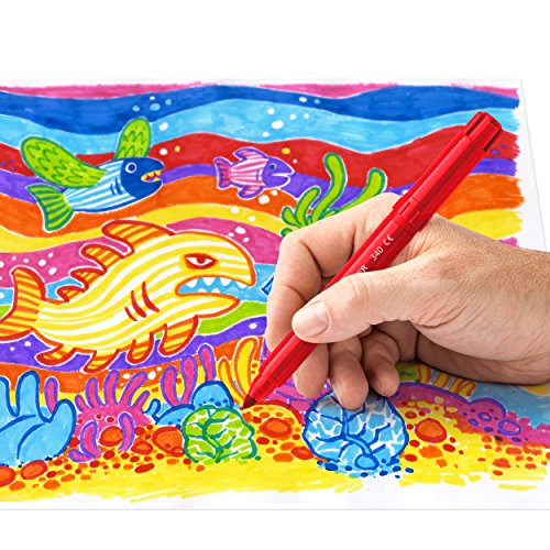 Staedtler 340 WP12 Jumbo Fasermaler Noris Club (stabile, eindrucksichere Spitze, Tinte mit Lebensmittelfarbstoffen, auswaschbar, Strichbreite: 3,0 mm, Etui mit 12 farblich sortierten Jumbo Fasermalern) - 4