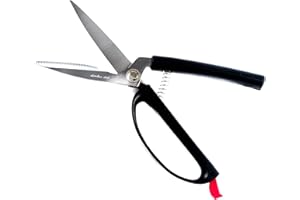 PETA Easi-Grip Spring Loaded Kitchen Scissors - Stainless Steel Self Opening - Heavy Duty Scissors for Home Use - Ergonomic Grip to for Efficiency and Less Strain - for Cutting Packets and Food