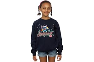 ABSOLUTE CULT Disney Girls Lilo And Stitch Aloha Christmas Sweatshirt
