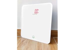 NEWLINE NY NewlineNY Voice Talking Digital Bathroom Scale Easy Auto Step-on Auto Off Technology, White, Lb or Kg, 440lb Capacity