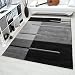 Produktbild Modern designer Teppich für Wohnzimmer, Esszimmer, Gästezimmer_HAWAII_1310 GRAU_hochwertige maschinell hergestellt Teppiche_100% PP Heatset Frisee, Maße:80 cm x 300 cm