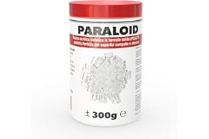 CHEMICA SOLUTIONS Paraloid B72, 100% Resina Acrilica Solida, riduce le microporosità consolidando e limitando l’assorbimento dell’acqua. (300, Grammi)