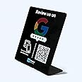 Click24 Review Stand for Google with NFC and QR Code, Contactless Review Collection, Attractive Design (Black Edition)
