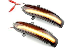 MKptopia Kompatybilny z Be-nz klasa C W203 S203 CL203 2000-2007 dynamiczny włączony kierunkowskaz LED lusterko boczne sekwencyjny wskaźnik migający lampa