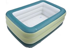 CHEOTIME Nadmuchiwany Basen, Zagęszczony, 3-warstwowy Nadziemny, Dmuchany Basen Dla Dzieci, Dorosłych Łatwy Zestaw Na Letnią Imprezę Wodną Na Podwórku(184L)