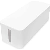 Virone CB-1 Cable Organizer with Ventilation Slots and Non-Slip Floor Size: 407/134/154 mm (White)