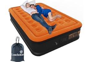LUXCHOICE Luxchioce Cama de Aire Colchón de Aire Autoinflable con Bomba Eléctrica Cama de Invitados Premium Colchón Inflable para Camping o Uso Doméstico
