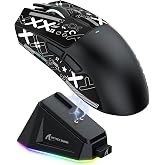 ATTACK SHARK X11 Oyun Mouse'u, Manyetik Şarj Yuvası, PixArt PAW3311 Oyun Sens&ouml;r&uuml;, BT/2.4G Kablosuz/Kablolu Fare Tutucu Bantlı