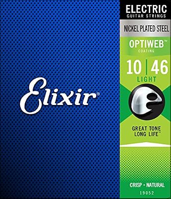 Elixir 19052 Light revêtu Cordes pour guitare électrique