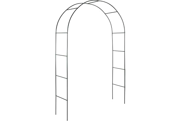 TecTake Arceau à rosiers Tuteur Colonne de Jardin Arche à Rosier | Hauteur: env. 240 cm, Largeur: env. 140 cm, Profondeur: env. 40 cm