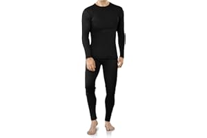 VZV Thermounterwäsche Herren Innenfleece Thermo Unterwäsche Herren Funktionsunterwäsche Skiunterwäsche Winter Thermowäsche Set Warm Weich Atmungsaktiv Thermounterhemd Thermounterhose