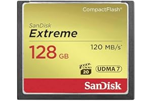 SanDisk Extreme 128 GB UDMA7 CompactFlash Card - Black/Gold