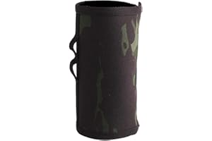 sharprepublic Camping Gas Canister Tank Cover Protector Camping Fuel Bottle Storage Bag 6.5x9.9cm - Deep Camouflage