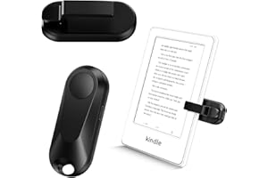 Sycelu K2 RF Remote Control Page Turner for Kindle Paperwhite Accessories Ipad Reading Kobo Surface Comics/Novels iPhone Tablets Android Taking Photos Camera Video Recording Remote (Dark Black)