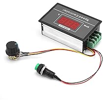 SiRyder Motortoerentalregelaar, DC 6-60 V 12 V 36 V 48 V 30 A PWM motor toerentalregelaar start-stopschakelaar met digitaal display, instelbare snelheid