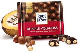 ‎RITTER SPORT Ritter Sport Dunkle Voll-Nuss - Schokolade 5x100g