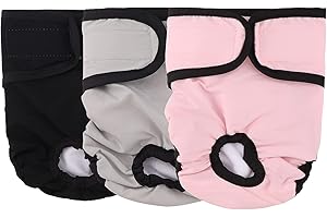 GLAITC Windeln für Hunde, waschbar, wiederverwendbar, für Hunde, waschbar, Höschen für Hunde, weiblich, hygienische Handtücher für Verschiedene Arten von Hunden (XL)
