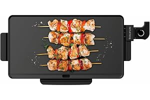 Taurus Steakmax 2200-2 200 W elektrisk planka, platta 49 x 27 cm, non-stick-beläggning, enkel rengöring, justerbar temperatur