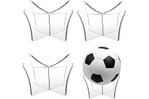 ‎QUIXOTICAL Quixotical 3 Stück Acryl Ballhalter, Acryl Basketball Ständer, Ballständer Fussball Ballständer Basketball Ballständer, für Rugby, Bowling und Handball, Ballhalter für Heimschule 12 * 12 * 6,4CM