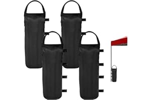HEXINYIGJLY Lot de 4 sacs de sable pour tonnelle, sacs de sable pour tonnelle, sacs de sable pour tonnelle, sacs de sable 420D pour pieds de tonnelle, poids de parasol pour toutes les tentes, auvent, extérieur
