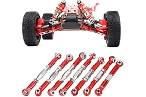 Keen so 7 pcs RC Voiture Métal Servo Tige de Tirage avec Tournevis, Servo Lien Tige Tirer fit pour WLtoys 144001 1/14 RC Voiture