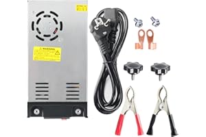 MEISHILE Bouton + Pince CC 60V 6,6A 400W Conduite Alimentation à découpage Industrielle Moniteur Équipement Moteur Transformateur 110/220V CA à CC Version à Jour AC-DC