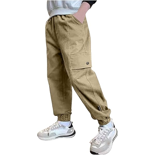 Jogginghose Jungen Baggy - Bequeme Cargohose Mit Elastischer Taille