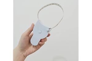 FGNUAY Ruban À Mesurer Pour le Corps, Ruban À Mesurer À Bouton RÉTractÉ, Ruban À Mesurer Pour la Taille de Tissu PersonnalisÉE, 2 UnitÉS de Mesure - Pouces et CentimÈTres - (Blanc Pur)