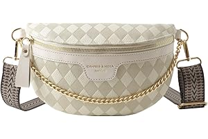 SITUHAONAN Bauchtasche Damen Stylisch, Crossbody Bag Damen Breiter Gurt, Kleine Umhängetasche Damen Leder Hüfttasche