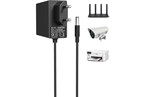 Binamao 9V 1A Netzteil, AC DC 100V-240V Netzteil Stromadapter für für Arduino Zubehör, Router, Printer und weitere 9V Geräte, 1000mA Adapter Konverter 5.5mm x 2.1mm, Ladegerät Stromkabel 1,5 m