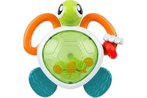 Chicco Sonaglio Elettronico Tartaruga, Gioco Multiattività con Luci e Suoni, Massaggiagengive in Plastica Morbida, Attività Manuali, Gioco Sensoriale, Facile da Afferrare, Giochi Neonati 6-36 Mesi