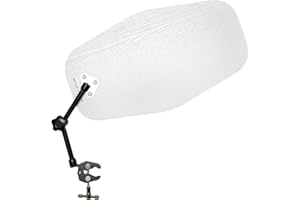 FOURTH LEVEL MANUFACTURING Office Eclipse. Cubicle Shade for Desk or Office. Block Lights, Glare, or Distractions. Professional, Adjustable, with All Metal Construction. Office Cubicle Shade Cover for Lights. Office Accessory.