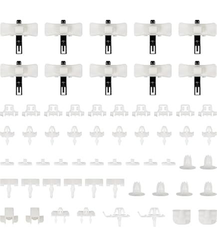 INLY 100-delige zijlijsten sierlijsten, zijbeschermstrip, clips, compatibel met Craf.TER Sprinter 2E1867289C A0029918570 0029918570