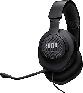 JBL Quantum 100M2 Over-Ear Gaming Helmets, JBL QuantumSOUND Signature, 3.5mm Audio Cable, Multi-Platform Support, Detachable