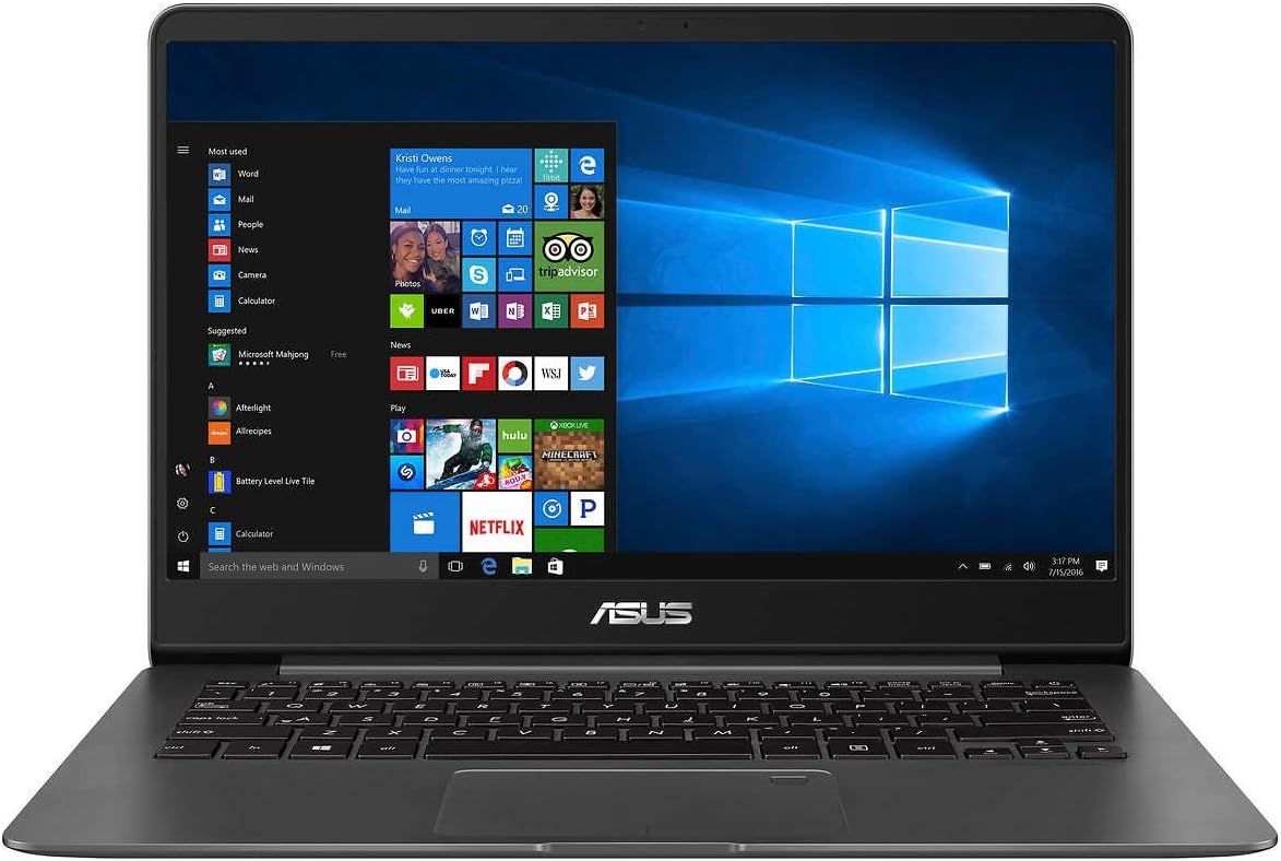 ASUS ZenBook UX430UN UltraBook Laptop: 14" Matte NanoEdge FHD (1920x1080), 8th Gen Intel Core i7-8550U, 512GB SSD, 16GB…