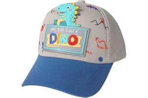 Ksopsdey Gorra de Béisbol Dinosaurio, Sombrero para el Sol, Niños Visera Sombreros, Casual Sombreros, Niños Visera Sombreros, Estamapdo Sombrero para Niños Niñas