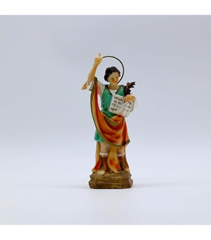 Statua Di San Pancrazio Della Fortuna - 22 Cm In Resina, Decorazione Per Casa O Ufficio