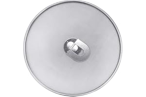 GEMINIMALL Gemini_mall Spritzschutz aus Edelstahl, Spritzschutz für Bratpfanne, heißes Öl, Spritzschutz, Bratpfannendeckel, Fettspritzer zum Kochen und Braten, 33 cm